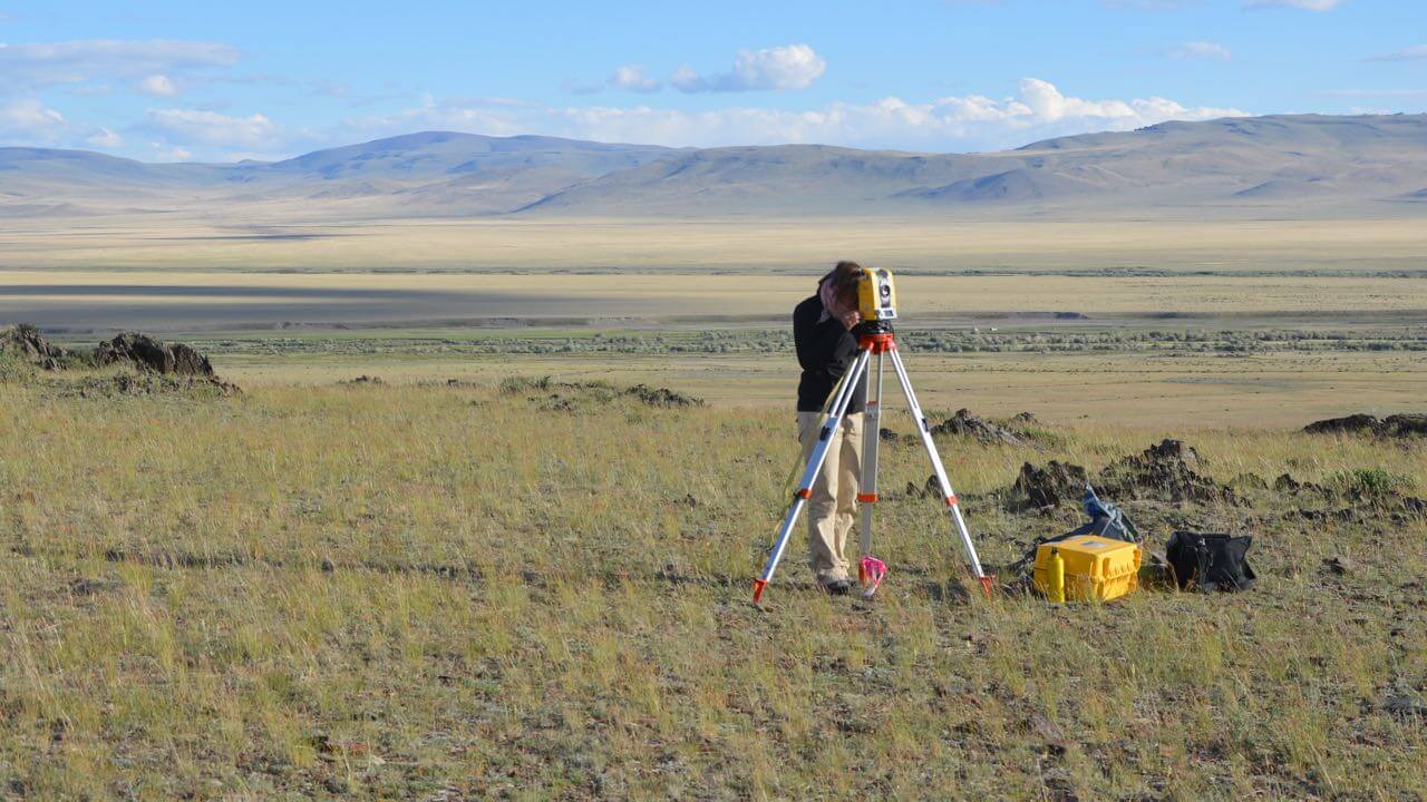 Surveying in Mongolia